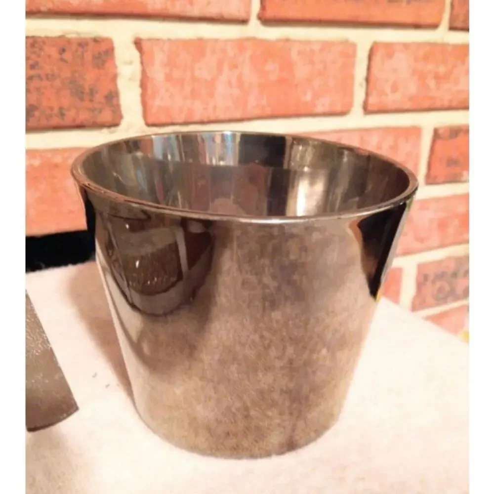 60's Vintage Dorothy Thorpe Crystal Decanters Silver Luster Glasses Ice Bucket